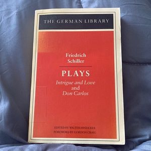 Plays By Friedrich Schiller Book